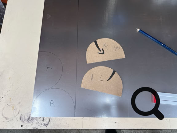 Schablonen für Reparaturbleche