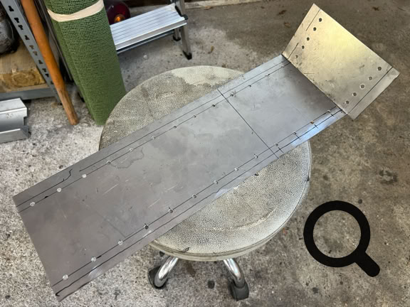 Reparaturblech Punkt für Punkt einschweißen